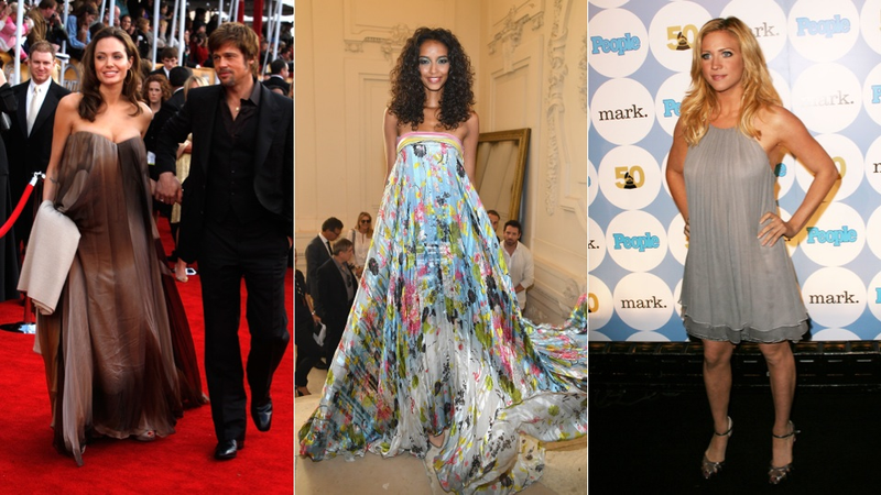 Angelina Jolie in 2008; Jean-Paul Gaultier Haute Couture Spring 2018; Brittany Snow in 2007.